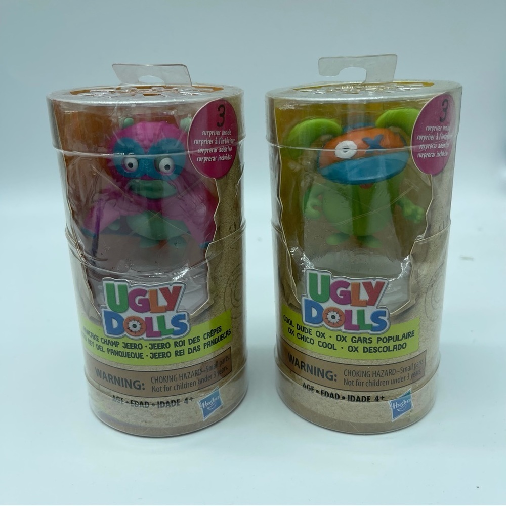 Ugly Dolls Pancake Champ Jeero and Cool Dude Ox Small Figurines